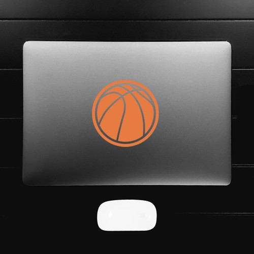 Basketball Silhouette Sports Vinyl Decal Sticker, Various Colors and Sizes