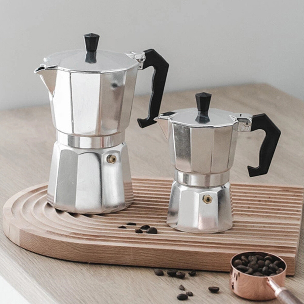 Italian Mocha Pot Espresso Maker Stove Top Aluminum Percolator
