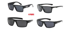 LOCS SUNGLASSES LOT 4 PAIRS BEST SELLERS GANGSTER STYLE FREE SHIPPING IN THE USA