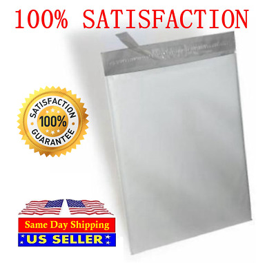 500 EcoSwift 14.5 x 19 White Poly Mailers Size #7 Self Sealing Bulk Packaging Materials Shipping Supplies Envelopes Bags 14.5 inches by 19 inches