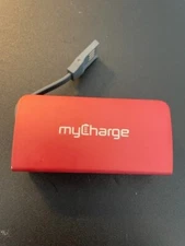 myCharge Portable Charger - AmpMini 2600 mAh Ultra Slim External Power Bank RED