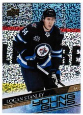 20/21 2020 UD EXTENDED LOGAN STANLEY #703 YOUNG GUNS RC SPECKLED RAINBOW FOIL