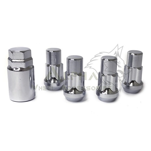 4 Chrome 14X2.0 Wheel Locks For 04-14 Ford F-150 Expedition Lincoln + Key 14X2 - Bild 3 von 9