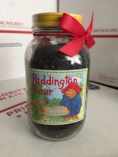❤️ PADDINGTON BEAR ORANGE LOOSE TEA GLASS JAR 8OZ SEALED Tea Party