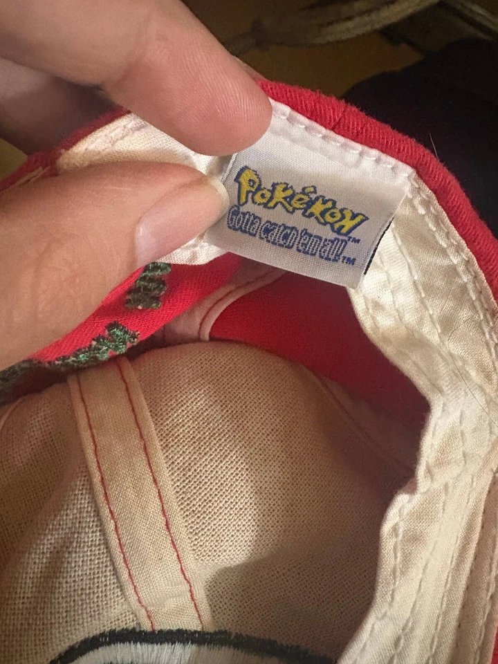 Pokemon Vintage Niños Sombrero Bordado Ceniza, El Maestro Más Grande del Mundo CON ETIQUETAS Foto 3 de 4