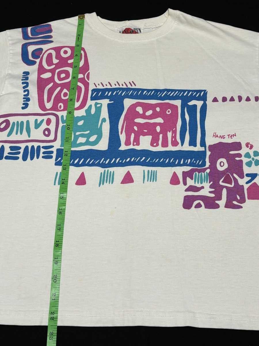 Vintage 80s Hang Ten Cropped T-Shirt Women Size Medium Surf | eBay