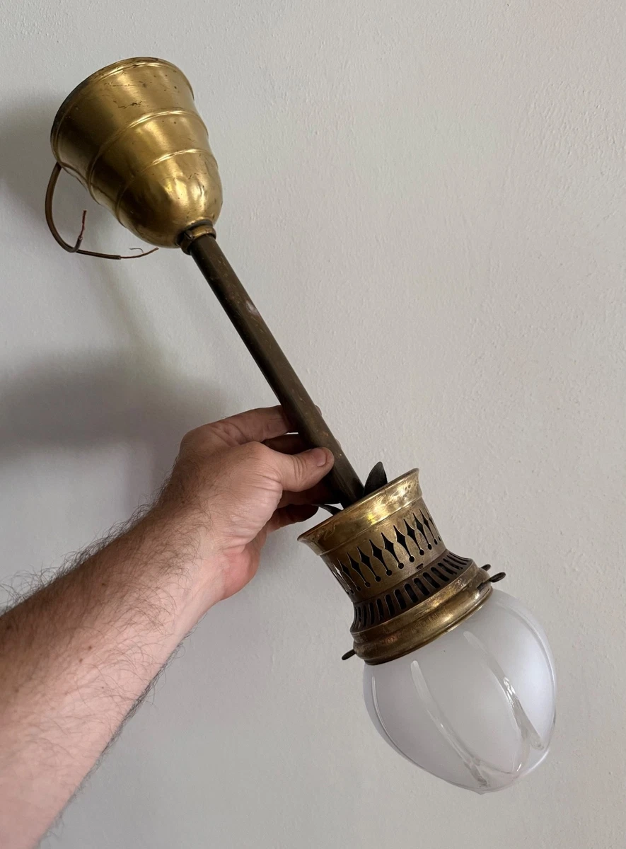 Gas Light Fixture In Antique Chandeliers, Fixtures & Sconces for