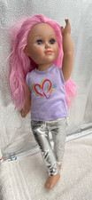 My Life As 18  Girl Doll Pink Hair With Colorful Highlight Dressed Needs Love