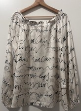 Marc Cain Silk Mix Blouse White Size #6/44