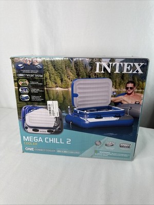 48  X 38  Intex Mega Chill 2 Inflatable Floating Cooler, New In Box