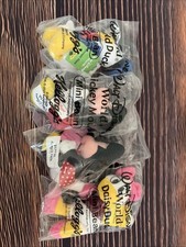 Walt Disney Mickey Donald Mini Bean Plush Figures Kelloggs Sealed New Set Of 4