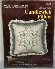 Lily Of The Valley Candlewick Pillow Kit Size 16 By 16 Colony Collection III New