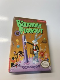 Bugs Bunny Birthday Blowout Complete CIB Nintendo NES Game Box Manual Free Ship!