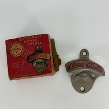 Vintage Early Coca Cola Starr X Bottle Opener #23 Made in the USA Brown Co & BOX