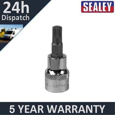 Sealey Premier Spline Steckschlüssel-Bit 3/8'' Vierkantantrieb M8 SBS006