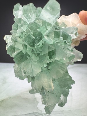 Green Disco Ball Apophyllite Flower Crystal Specimen- 155g - US SELLER