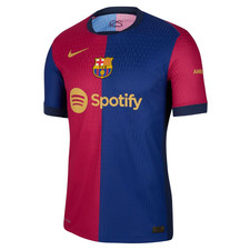 Nike Dri-FIT ADV Barcelona 2024/25 Home Patchwork Logo Print Round Neck Short