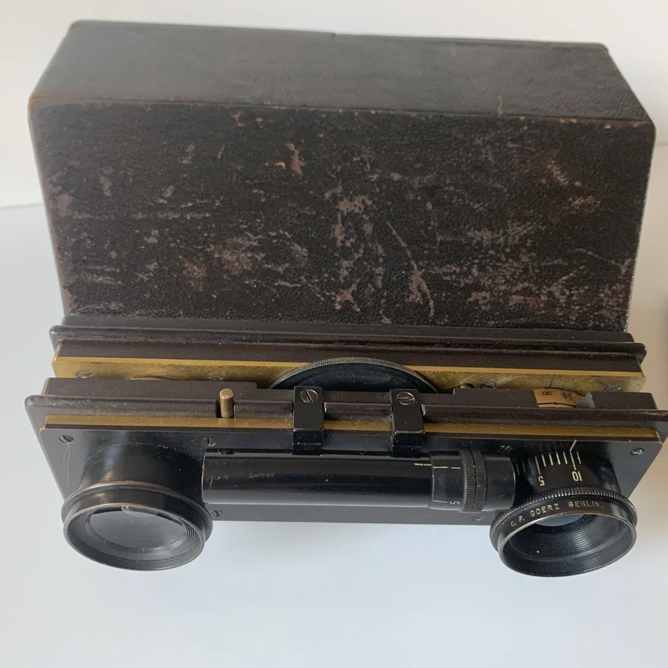 Photo-jumelle Jules Carpentier (JC) appareil argentique à plaque - Photo 2/4