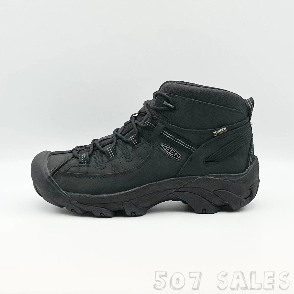 Keen Targhee II Mid Wide Waterproof Boots Black / Steel Gray 1029104 - Size 9