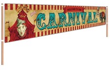 Banner, Large Circus Carnival Party Decorations Welcome to the Carnival