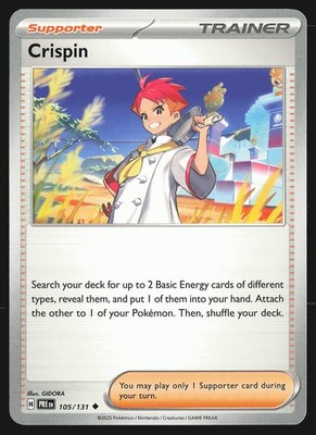SV: Prismatic Evolutions Crispin #105/131 Uncommon Pokemon Card