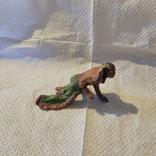 Antique COMPOSITION Indian FIGURINE Germany Elastolin crawling