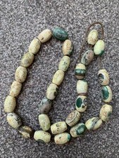 Pure Tibetan Natural Old Agate Dzi Ritual Beads Short necklace