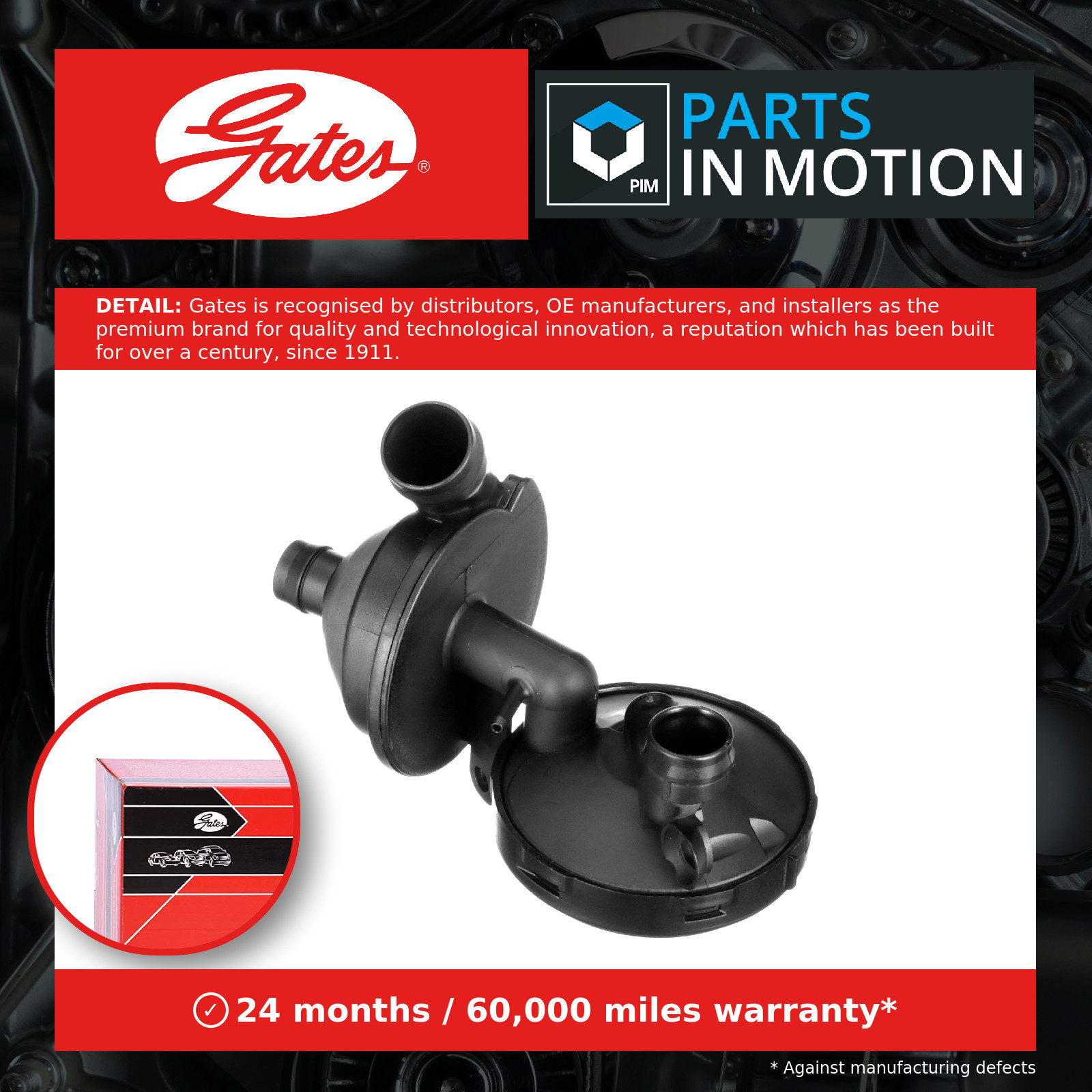 Fits GATES-PRZEWODY EMH900 CRANKCASE VENTILATION VALVE - Image 13