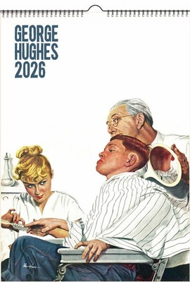 2026 Wall Calendar (12pg) Vintage 50's American Life Art by Goerge Hughes