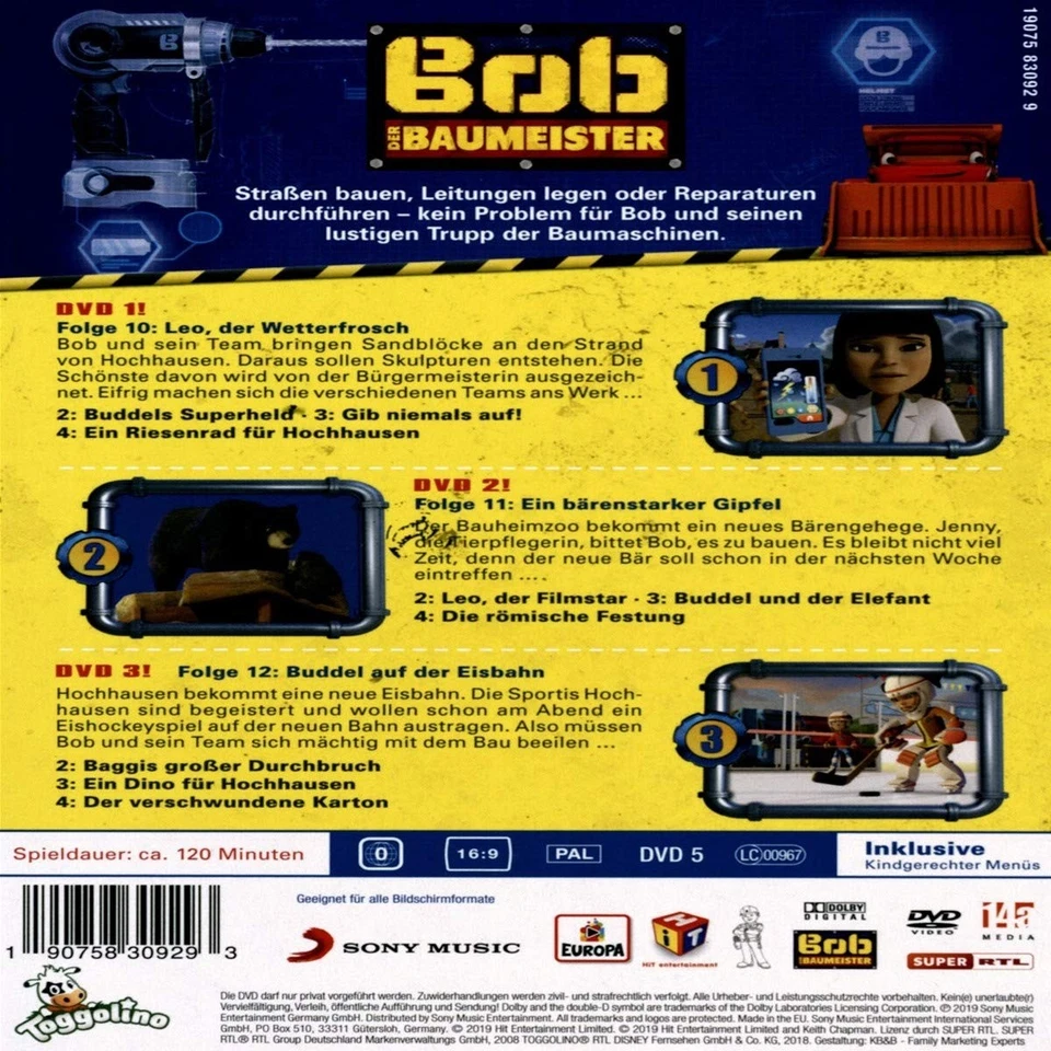 Bob der Baumeister - 04/3er Box (Folgen 10,11,12) (DVD) Zeichentrick - Image 3 of 4