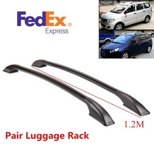 2pc 1.2m Refit Special Luggage Rack Aluminum Alloy Side Bars Rails Car Top Frame