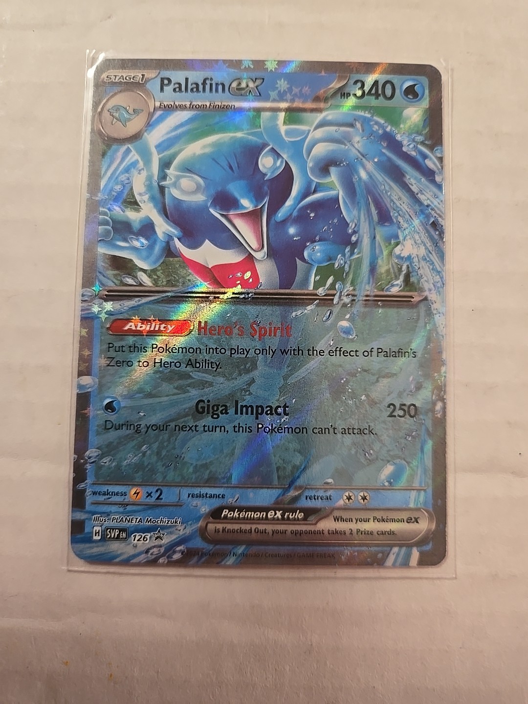 Palafin ex 126 Sv: Scarlet & Violet Promo Cards Holo - Pokemon TCG