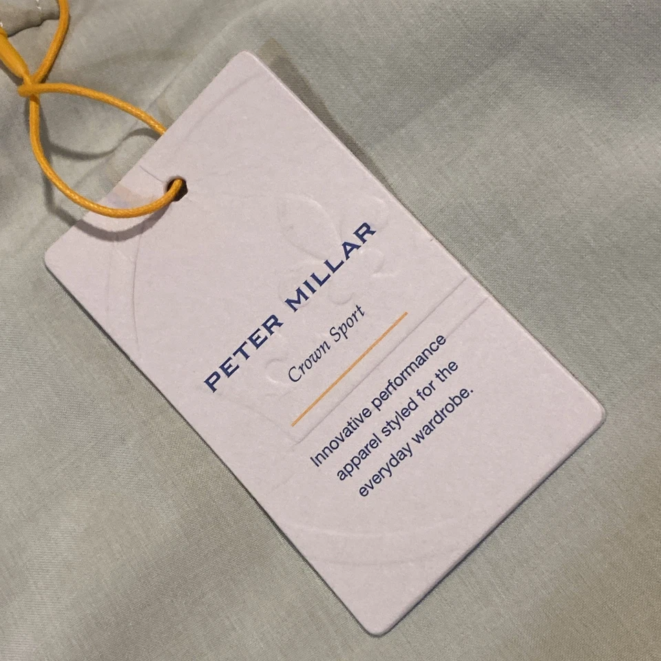 NEW Peter Millar Chino Golf Shorts Mens SZ 44 X 10 Beige Crown Sport NWT $105 CD - Image 4 of 4