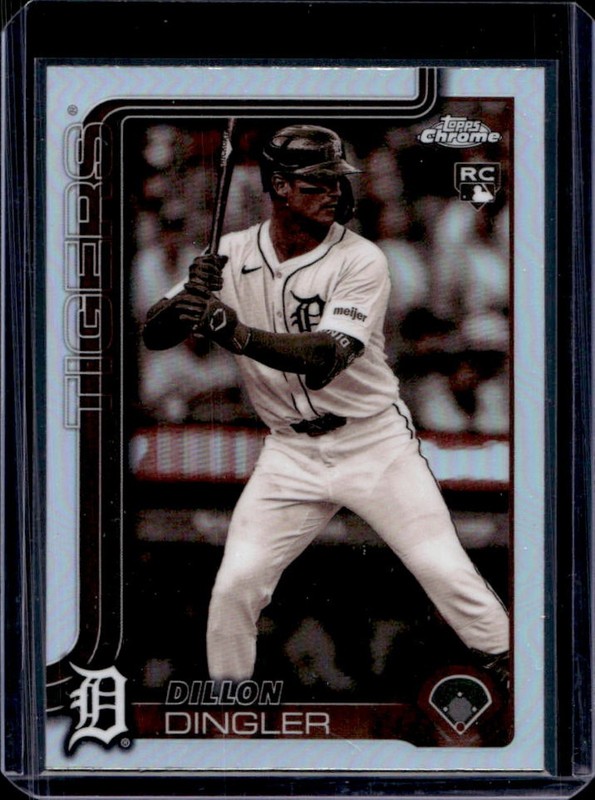 2025 Topps Chrome Dillon Dingler RC Sepia Refractor Rookie #274 Tigers