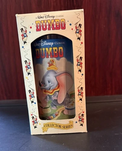 1994 Disney Dumbo Plastic 12oz Tumbler Burger King Coca Cola Vintage