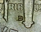 1961 D Roosevelt Dime, D/D Re-Punched Mint Mark Error