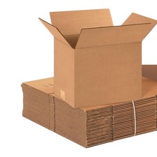 25 Pack Moving Boxes 12" x 9" x 9", Corrugated Cardboard Packing Storage