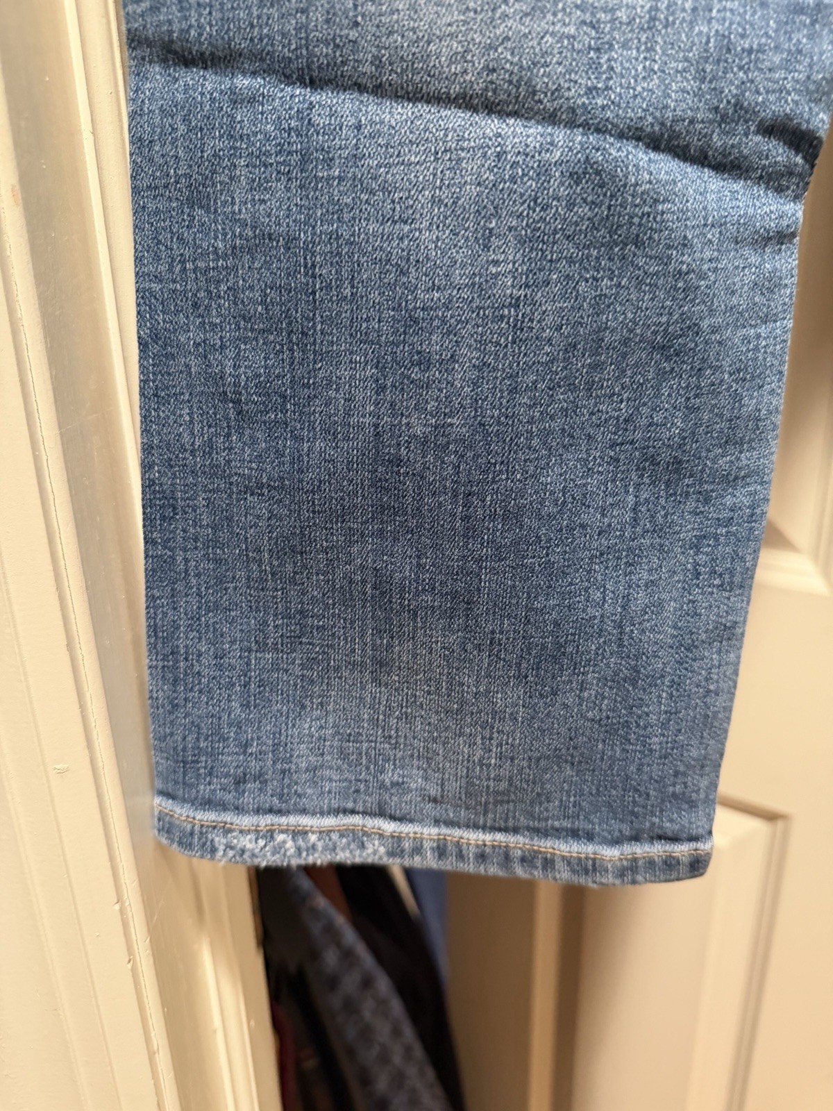 Pilcro Patchwork Distressed Straight Jeans Tinted… - image 13