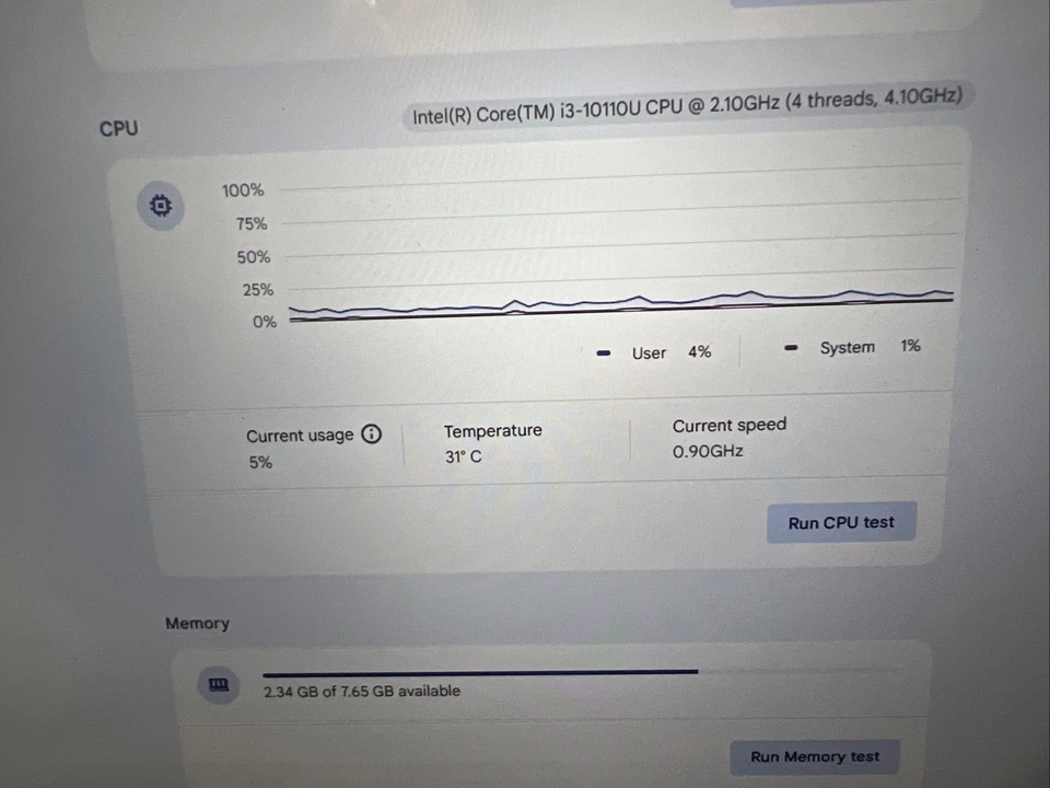 Chromebook Notebook Asus C436f I3 10110u 8gb 128gb Display Touchscreen 14” - Imagen 4 de 4