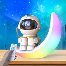 Astronaut Galaxy Projector, Star Projector Galaxy Light with Moon Lamp, 3 in ...