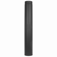 Rauchrohr 1000 Mm Schwarz Ø 120 Mm Ofenrohr Kaminrohr Gussgrau Abgasrohr Kamin