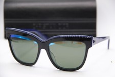 NEW CHRISTION DIOR DIORGRAPHIC 3883N BLACK BLUE AUTHENTIC FRAME SUNGLASSES 55-15