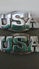 United States of America USA Lot of 2 Conchos with Screws 1 1/2" Wide