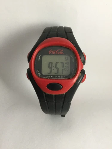 Vintage Coca-Cola Digital Watch - Red - Retro Collectible