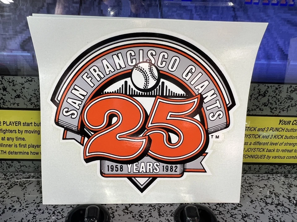 Lot of 10: San Francisco Giants Commemorative 25th Anniversary Decal 4 1/2" x 4" - Image 3 of 4