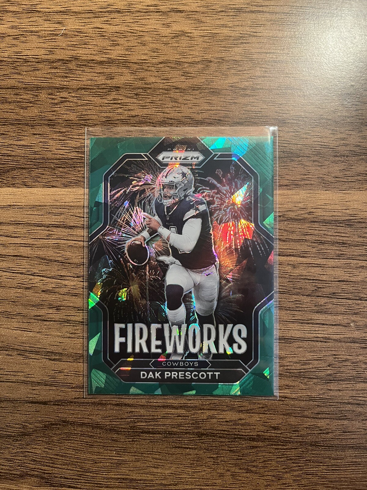 2022 Panini Prizm Dak Prescott Fireworks Green Cracked Ice Retail SP