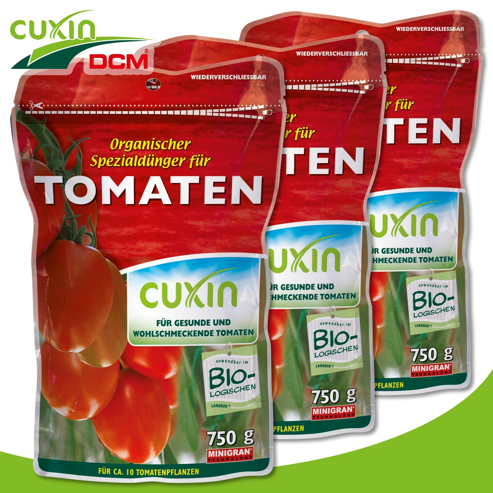 Cuxin 3 X 750g Especial para Tomates Abono Fertilizante Natural