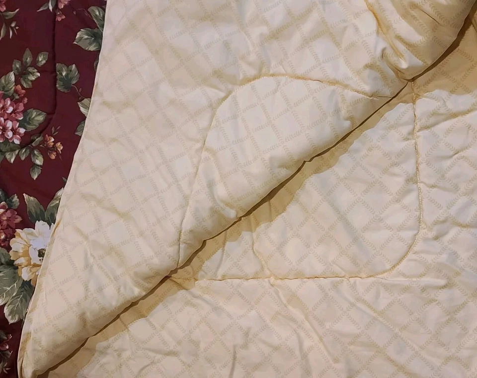 Комплект из 4 шт. Waverly Comforter KING Цветочный Усадьба Бургундия Желтый Стандартные Накидки Юбка для Кровати - Изображение 2 из 4