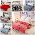 Fleece Blanket Faux Fur Bed Sofa Throw Luxury Soft Warm Camping Blankets