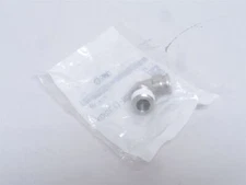 244176 New-No Box; SMC KQG2L11-N03S Tube Elbow; SS; 90Deg; 3/8PTC x 3/8NPT